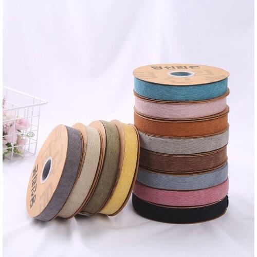 Korean Corduroy Fabric Corduroy Ribbon, handmade bow decorative ribbon dress bouquet stripe belt,20Yards/roll