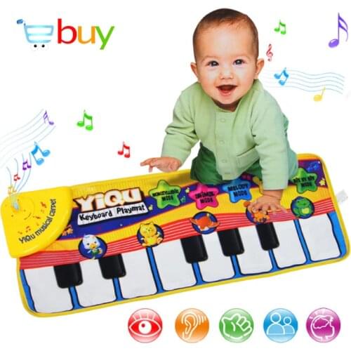Large Baby Musical Carpet Keyboard Playmat Music Play Mat Piano Early Learning Educational Toys for Children Kids Puzzle Gifts