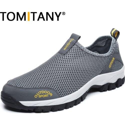 Summer Mens Shoes Walking Shoes Outdoor Breathable Large Size 39-49 Non-slip Wear-resistant Sports Running Mens Walking Shoes