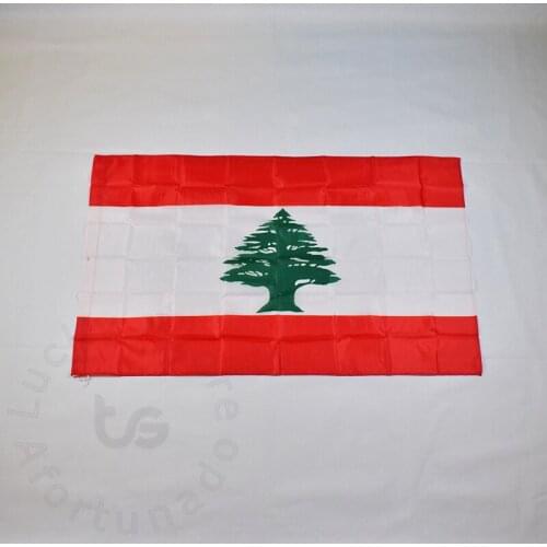 Lebanon 90*150cm Banner Hanging National flag for meet,Parade,party.Hanging,decoration