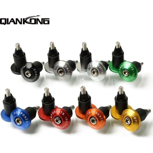 7/8"22 mm CNC motorcycle handlebar cap motocross handle bar grips ends for kawasaki ducadi monster 696 795 796 all year