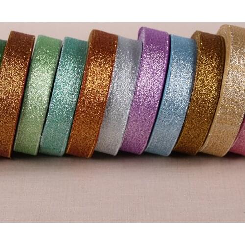 New 2CM colorful Onions Belt Wedding Christmas Ribbons DIY for Gift Packaging Glitter Webbing Decoration Material (25 Yard/roll)