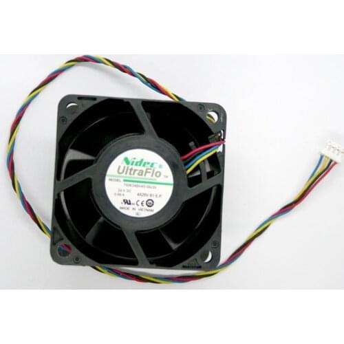 NIDEC T60E24BHA5-58J33 DC 24V 0.69A 6038 60*60*38MM 4 Lines Cooling Fan