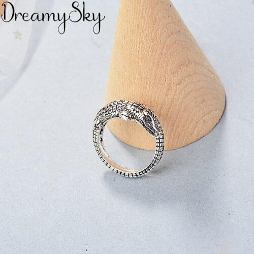 Wholesale Fashion Silver Color Big Animals Rings For Women Girls Adjustable Size Open Ring Wedding Party Jewelry
