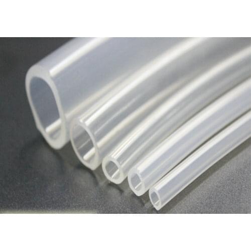 Silicone Hose Silica Gel Tube Pipe Temperature Resistance SGS Food Grade OD 41 - 60mm x ID 35mm - 50mm Transparent