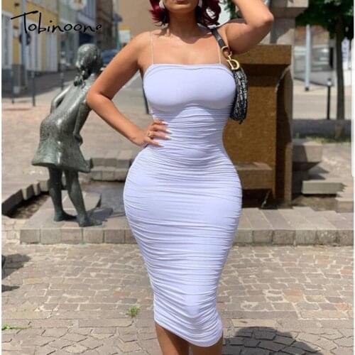 Tobinoone Wraped Sexy Women Dress Ruched Backless Draped Bodycon Maxi Summer Dresses Club Party Wraped Elegant Long Sundresses