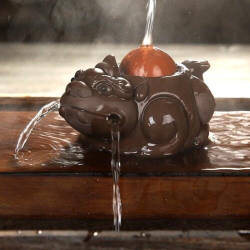 NEWYEARNEW 1piece Purple Clay Mascot Tea Pet Accessories Handicraft Decoration Business Gift Home Furnishing Articles