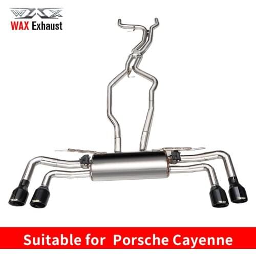 Factory hot sale professinal stainless steel catback exhaust pipe 958 for Porsche cayenne