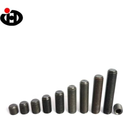 JINGHONG 1000PCS M5*4-30 GR 8.8 din 913 hexagon socket set screw bolt with flat point