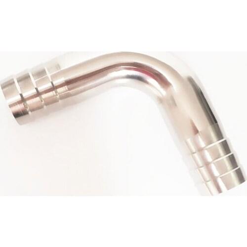 3" 76mm OD Hose Barb 304 Stainless Steel Sanitary 90 Degree Elbow Pipe Fitting For Home Brew Homebrew Wine Beer Brewing