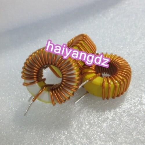 3pcs/27mm 80UH 1.2 Line Annular inductance 10626 Yellow white ring 15A