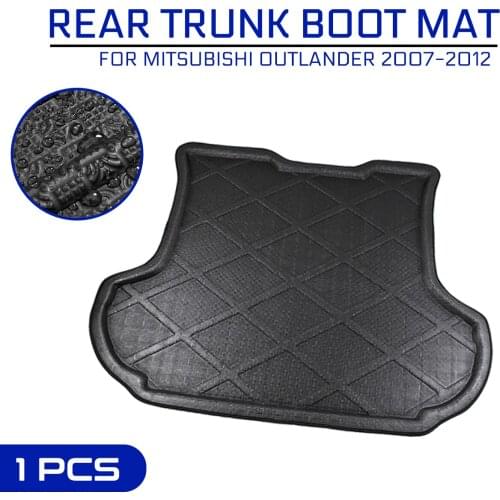 Car Floor Mat Carpet For Mitsubishi Outlander 2007 2008 2009 2010 2011 2012 Rear Trunk Anti-mud Cover