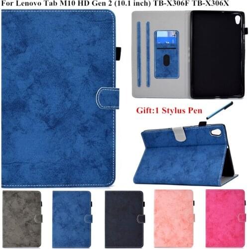 Tablet Case for Lenovo Tab M10 M 10 HD 2nd Gen Flip Stand Magnetic Smart Cover for Funda Lenovo Tab M10 HD TB-X306X X306F Case