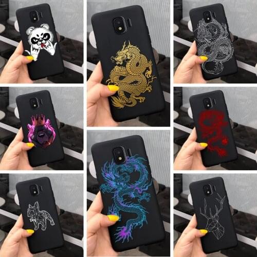 For Samsung J2 Core Case Dragon Soft Black Matte TPU Phone Cover For Samsung Galaxy J2 J5 Prime J7 A01 A2 J2Core Pro 2018 Shells