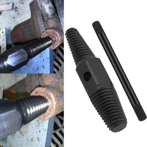 Damaged Screw Extractor Easy Out Water Pipe Bolt Broken Screw Double Head Remover 1/2" 3/4" Tool