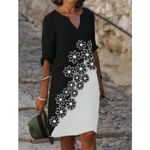 Elegant women dresses fashion large sizes dresses All-match dresses ladies