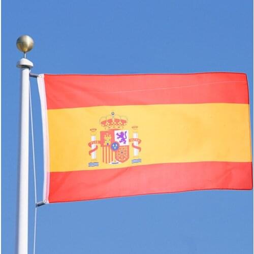 90x150cm spain flag 3x5 Feet Super Poly football FLAG Indoor Outdoor Polyester Flag National Pennants Flag for Home Decoration