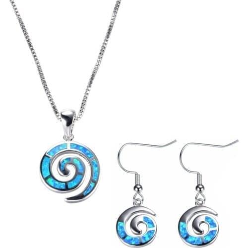 Fashion Cute Snail Necklace Earrings jewelry set Trendy women pendant Necklace for girl Wedding Party best gift
