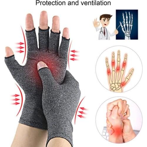 Compression Arthritis Gloves Joint Pain Relief Care Therapy Fingers Accessory