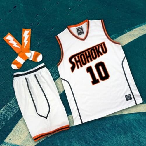 Anime SLAM DUNK Kuroko no Basuke Basket Cosplay Costume Sakuragi Hanamichi Uniforms Basketball Jersey Kaede Rukawa Sportswear