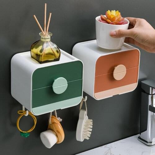 Soap Dish Punch-free Waterproof PP Plate Drain Tray Sponge Holder for Bathroom