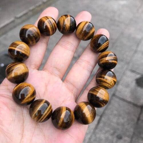 Genuine Natural 7A Quality Brazil Tiger Eye Stone Bracelet Fashion Charm Jewelry Stone Beaded Bracelets For Gifts