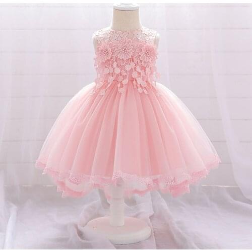 PLBBFZ Tailing Baby Girl Clothes 1 2 Years Summer Dress for Newborns First Birthday Girl Outfit Child Girl Princess Wedding