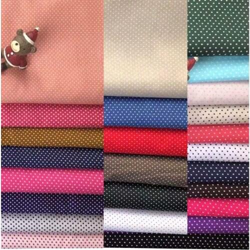 Poplin 100% Cotton Fabrics 40S 133*72 1.5mm 1mm Mini Polka Dot for Autumn Summer Clothes Patchwork Dress Shirt Quilt Craft Decor
