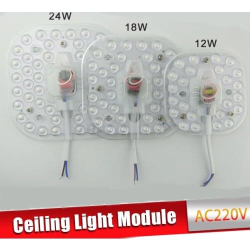 Ceiling Lamps LED Module AC220V 230V 240V 12W 18W 24W LED Light Replace Ceiling Lamp Lighting Source Convenient Installation
