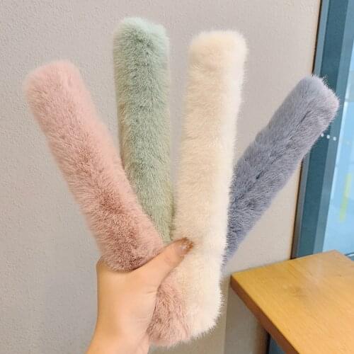 Simple Women Hair Ties Autumn Winter Cute Bracelet Faux Rabbit Hair Accessories Fur for Women Girl Furry Hair Rope