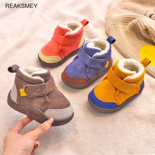 Зимние сапоги для девочек REAKSMEY China At AliExpress