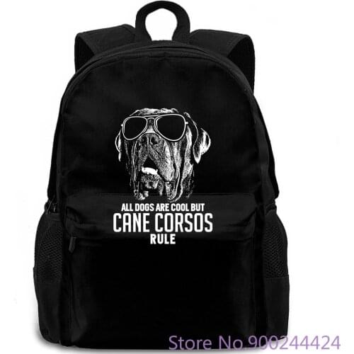 Dogs are Cool But Cane Corsos Rule Funny Round Neck s backpack