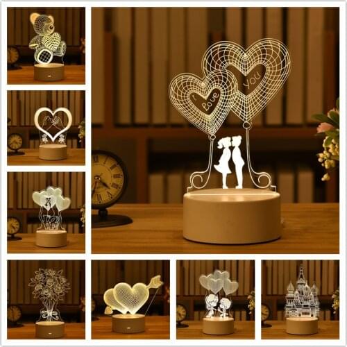 Led Lamp Night Light Easter Decoration Wedding Decoration Party Decoration Ramadan Decoration Valentines Day Gift Baby Shower