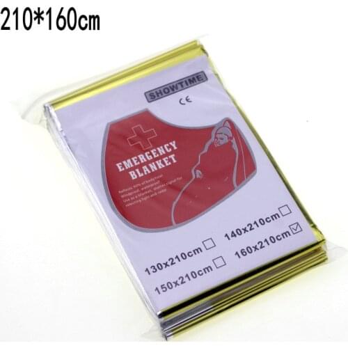 Emergency Blanket Water Proof Survival Rescue Foil Thermal Space Gold First Aid Rescue Camping Military Blanket