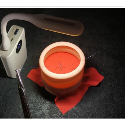 Intraoral suture tie practice suit Dental oral mucosa training model anastomosis training model Dental practice examination