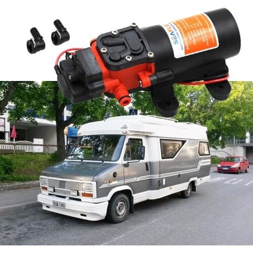 12V Boat Water Pump Micro Electric Diaphragm Water Pressur Pump 1.2 GPM 35PSI Self-priming Water Pumps For RV Car Marine Yacht