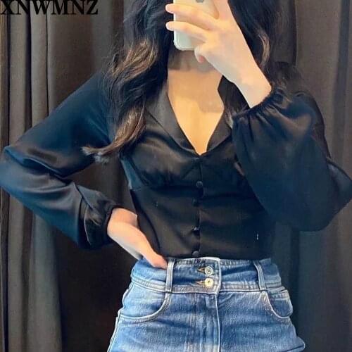 Атласные блузки XNWMNZ China At AliExpress