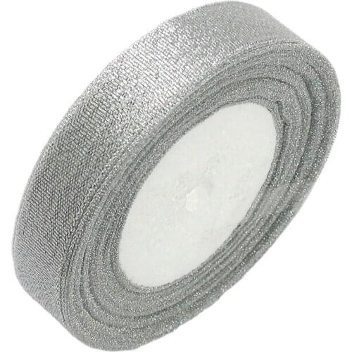 20mm 25Yards Gold/Silver Glitter Onion Ribbon Christmas Wedding Decor Cake Candy Box Packaging Wrap Materials DIY Accessories