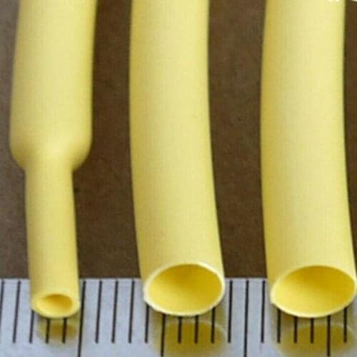 1-20Meters 2:1 Yellow 4mm-80mm Diameter Heat Shrink Heatshrink Tubing Tube Sleeving Wrap Wire Insulation Sleeve