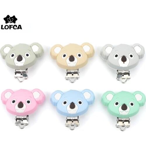 Koala Baby Pacifer Clips 1/5/10 pcs Animals Silicone Teether Clip DIY Infants Dummy Chain Nipple Holder BPA Free Baby Teethers