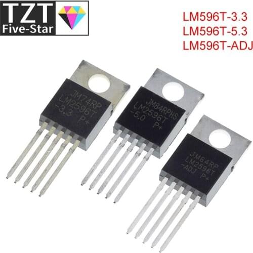 10PCS IC LM2596T-ADJ LM2596T-3.3 LM2596T-5.0 TO-220 Voltage Regulator 3A Adjustable NEW
