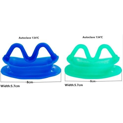 10Pcs Dental Teeth Whitening Mouth Opener Cheek Retractor Props Orthodontic Endo 134℃ Blue Green