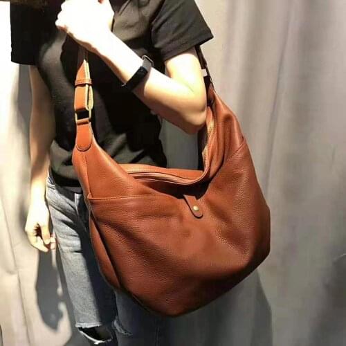 100% Soft Genuine Leather Bags For Women 2019 New Shoulder Bag Female Casual Tote handbags Big Capacity Crossbody Bags For Women