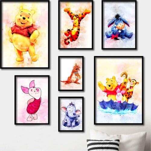 DIY 5D Full Square/Round Diamond Painting Disney WINNIE The POOH Cartoon Tigger Diamond Embroidery Mosaic Home Decoration