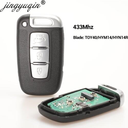 Jingyuqin 433Mhz Car Remote Smart Key for HYUNDAI I30 I45 Ix35 Genesis Equus Veloster Tucson Sonata Elantra SY5HMFNA04 For Kia