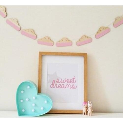 DIY Wooden Clouds Pendant Nordic Cribs Hanging Curtains Wind Chimes Hanging Ornament Photography Props Kids Room Wall Decoration