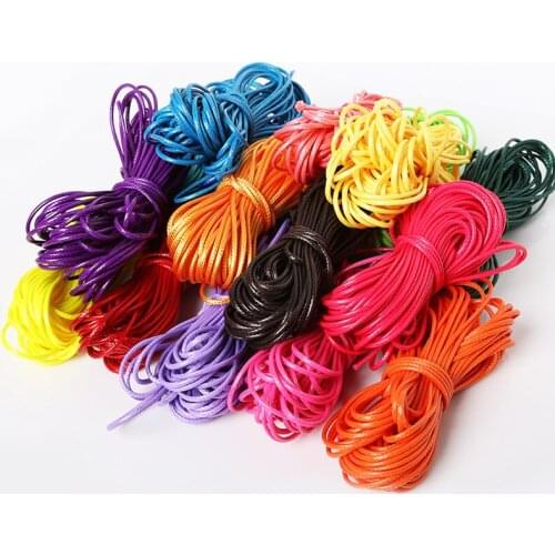 Hot Sale 160meters/roll 1.5MM Waxed Thread Cotton Cord String Strap Rope Bead wire jewelry findings for DIY Bracelet Necklace
