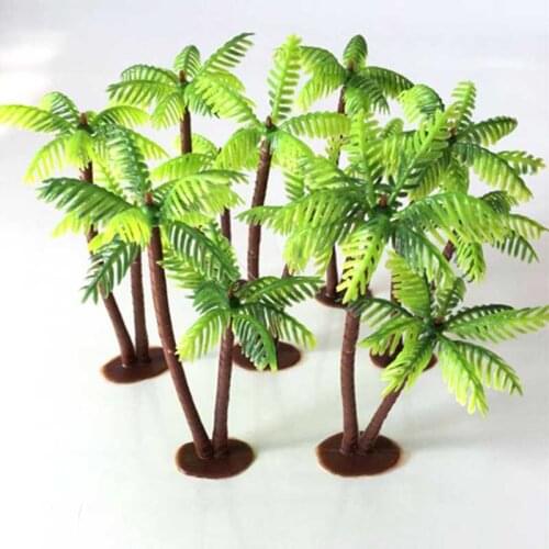 Artificial plant Coconut Tree Miniature Plant Bonsai plastic Craft Micro Landscape DIY Party fake plant desktop Decoration tree