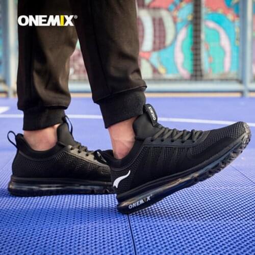 ONEMIX Men Runing shoes Winter KPU Mesh Air Sole Outdoor Casual Outdoor Jogging Air Cushioning Gym Fitness Sneakers Max 12