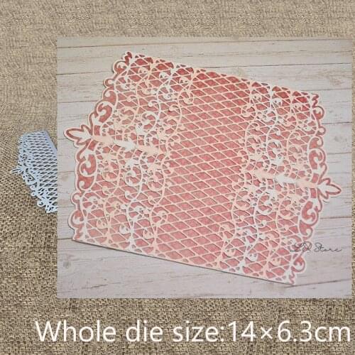 XLDesign Craft Metal Cutting Die Stencil mesh flower egde decoration Scrapbook Paper Card Craft Album DIY Embossing Die Cuts